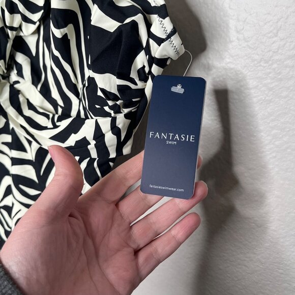 Fantasie Aruba Nights One-Piece Swimsuit 34D Floral Print Twist Front - Picture 4 of 11